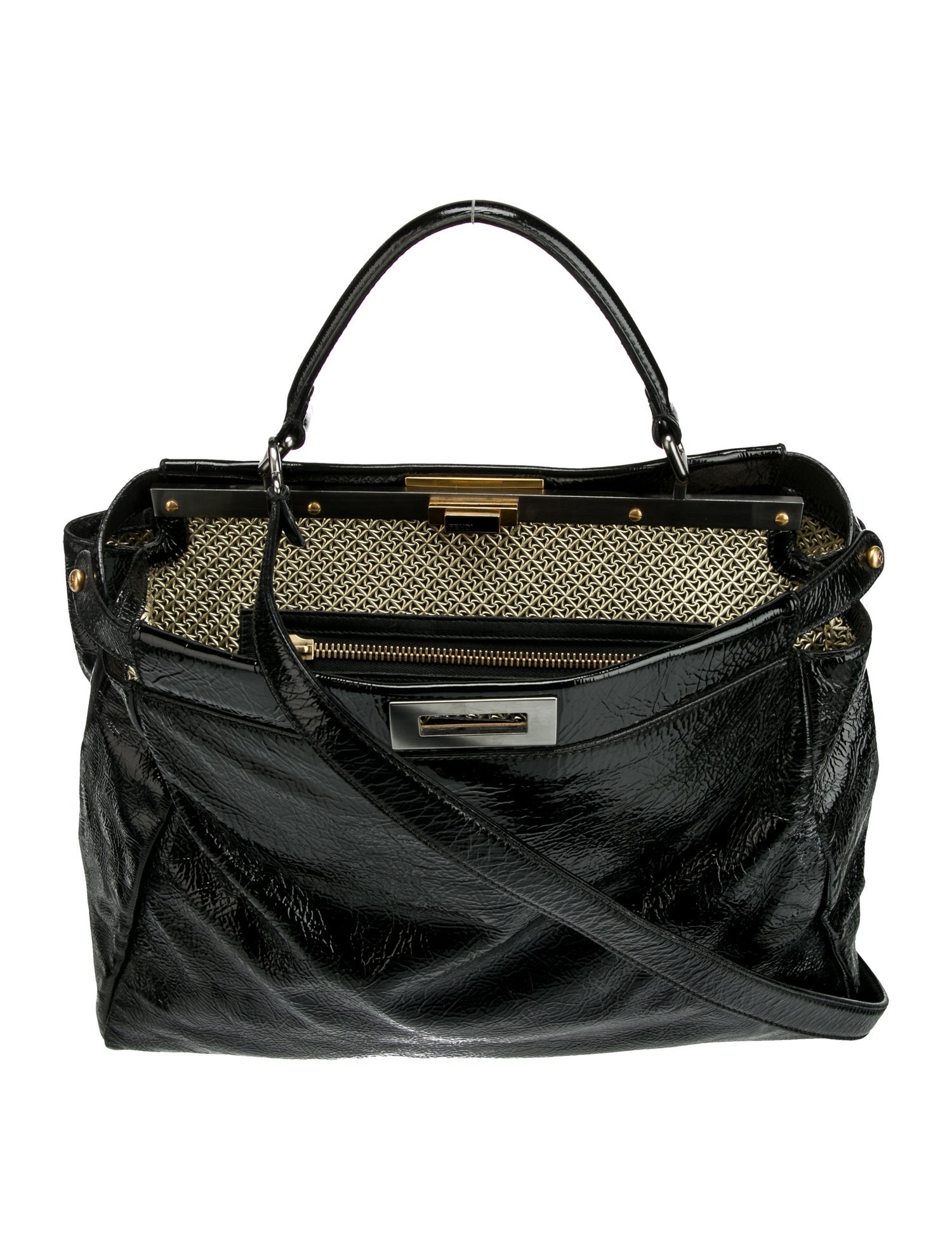Fendi Patent Leather Peekaboo Vintage