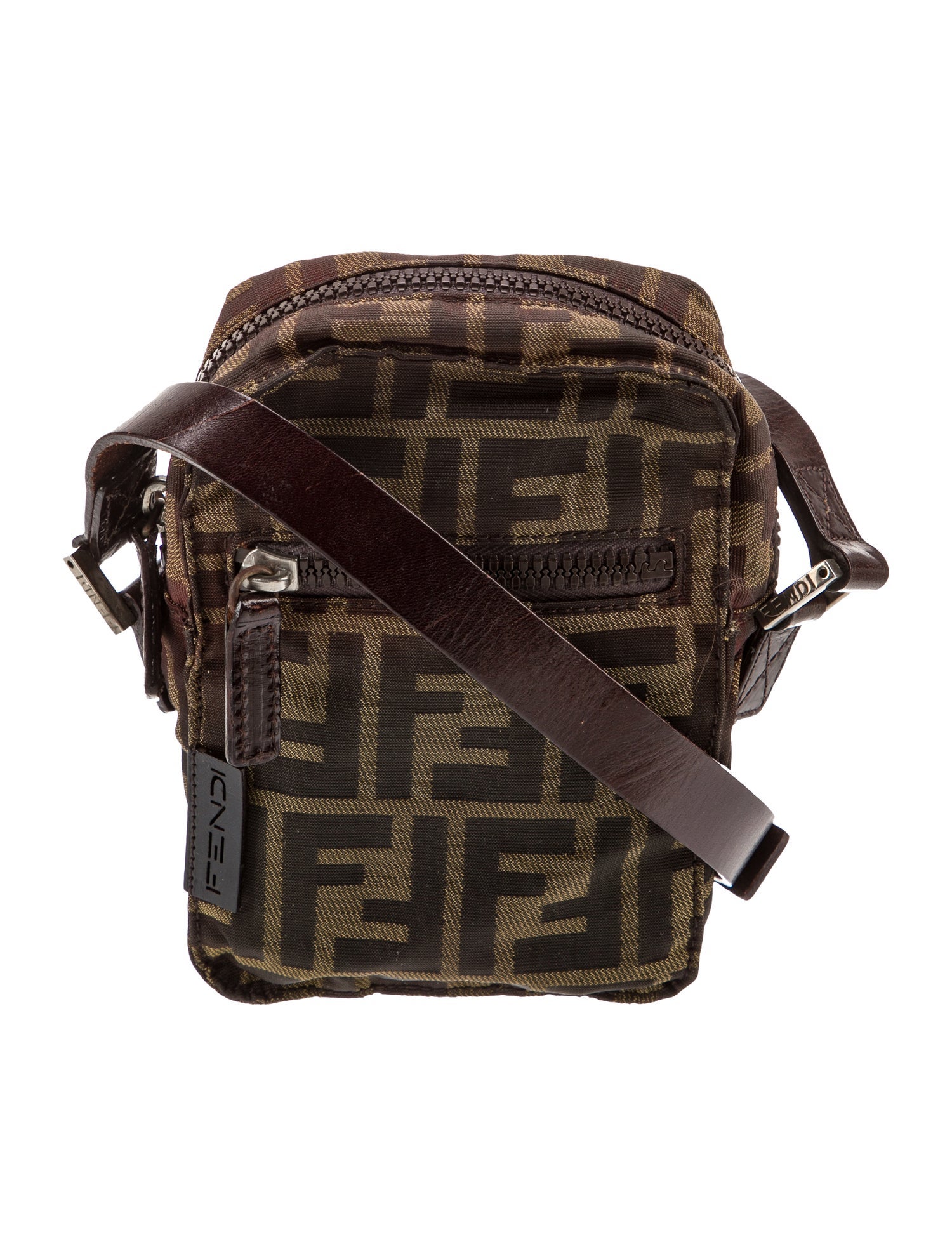 【FENDI】SMALL FF JACQUARD MESSENGER BAG FF Jacquard Fendi Melon Small Fabric Brown | Fendi