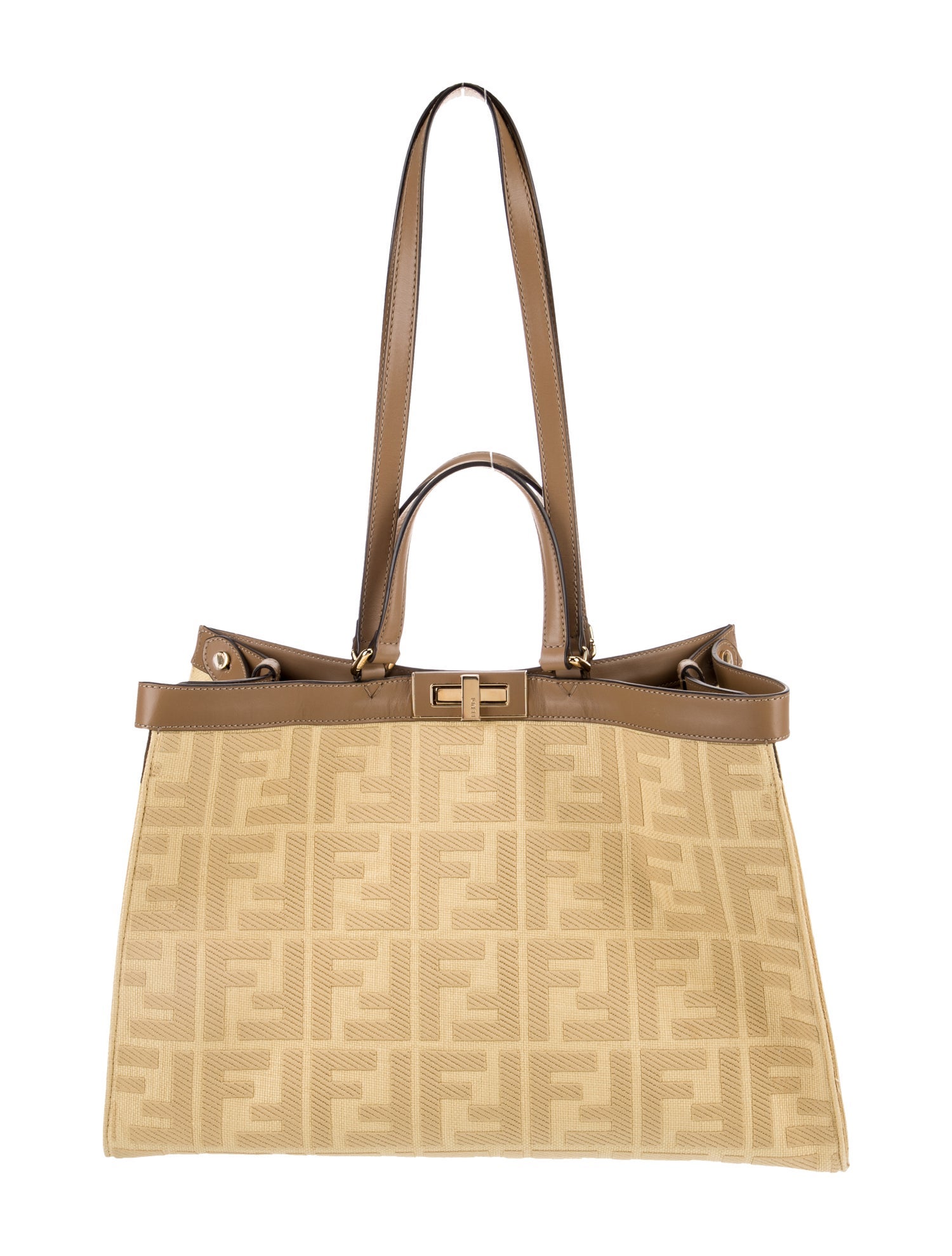 Fendi Canvas FF Peekaboo X-Lite Tote
