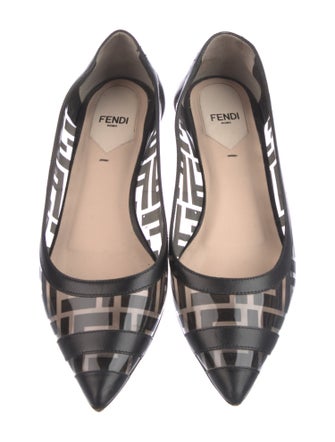 Fendi Zucca FF Logo PVC Flats