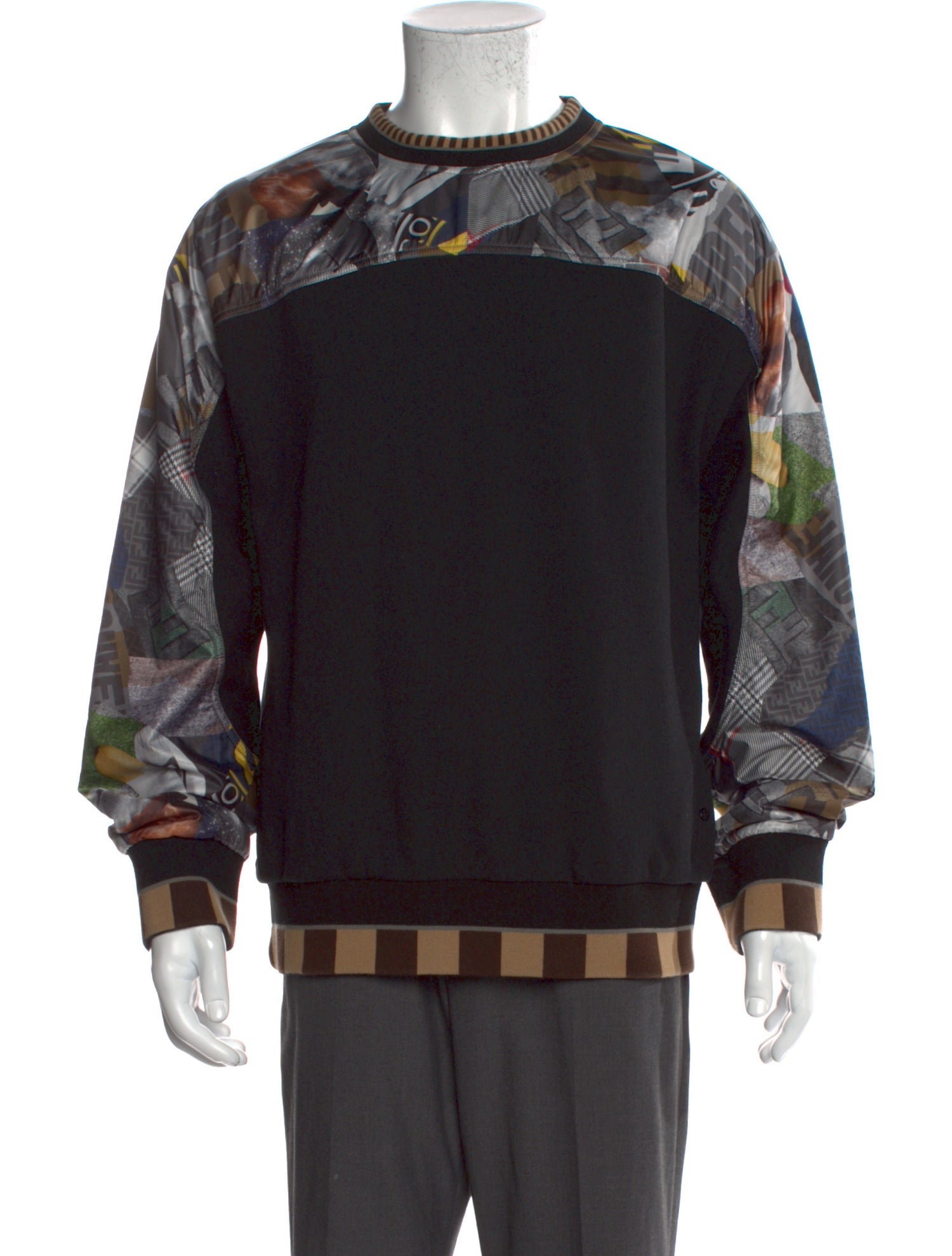 Fendi Printed Crew Neck Sweatshirt