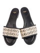 Fendi Zucca FF Logo Raffia Slides