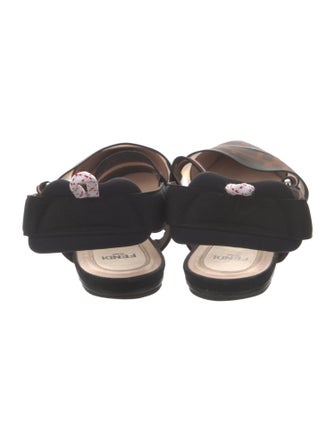 Fendi Zucca FF Logo Mesh Slingback Flats