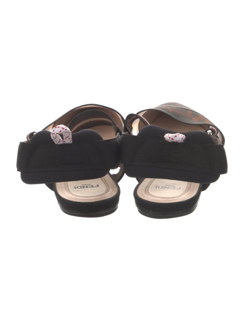 Fendi Zucca FF Logo Mesh Slingback Flats