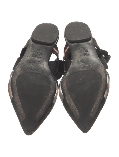 Fendi Zucca FF Logo Mesh Slingback Flats