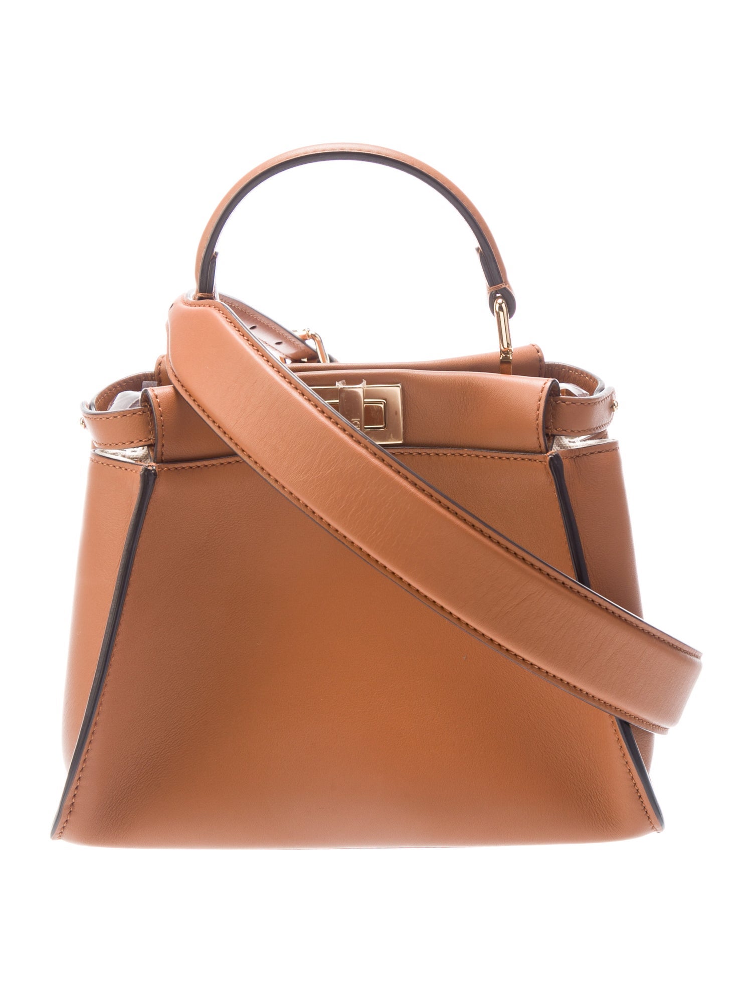 Fendi Leather Top Handle Bag