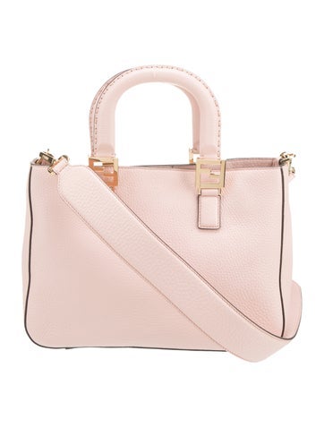 Fendi Handle Bags Zucca FF Leather Shopper