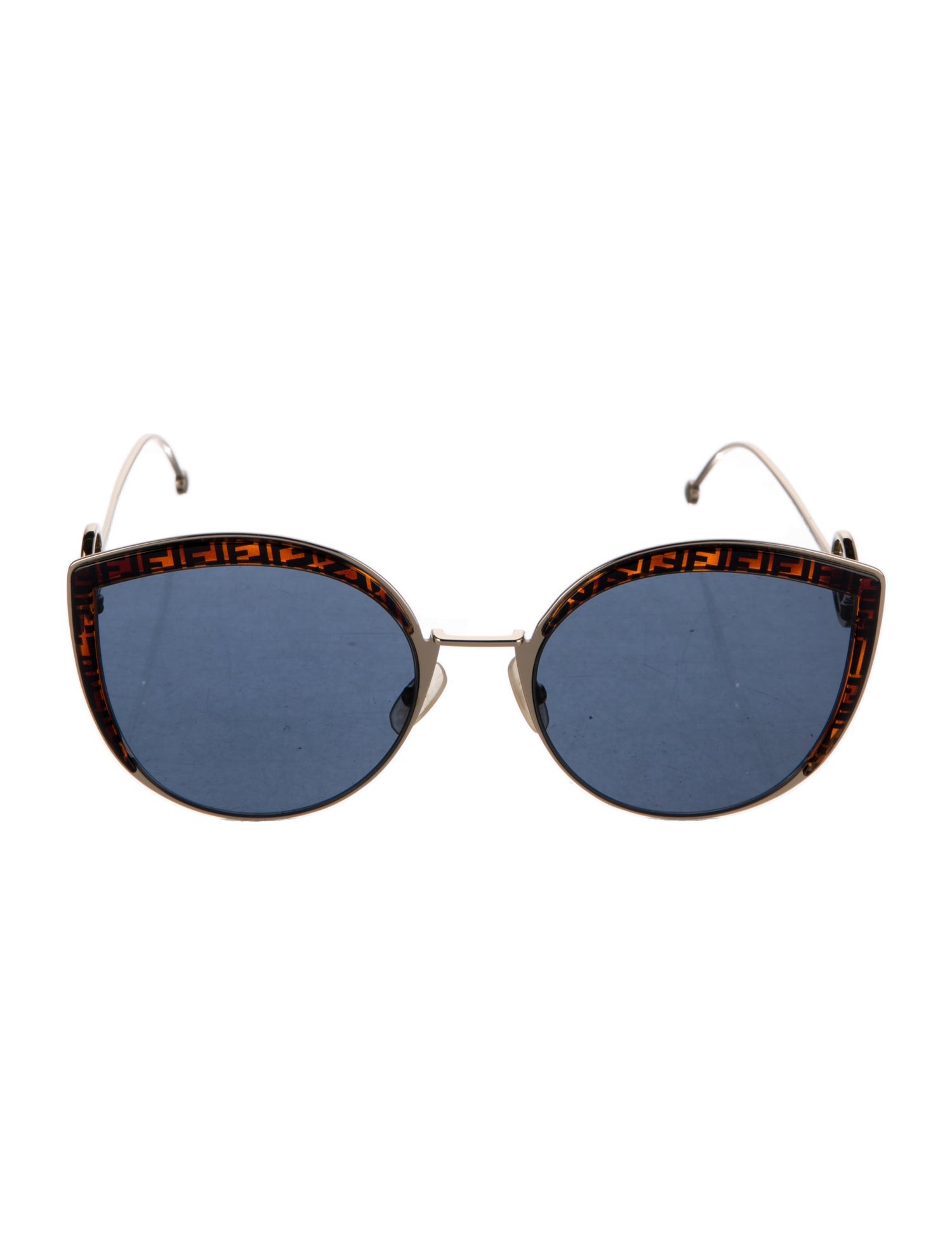 Fendi Zucca FF Logo Cat-Eye Sunglasses