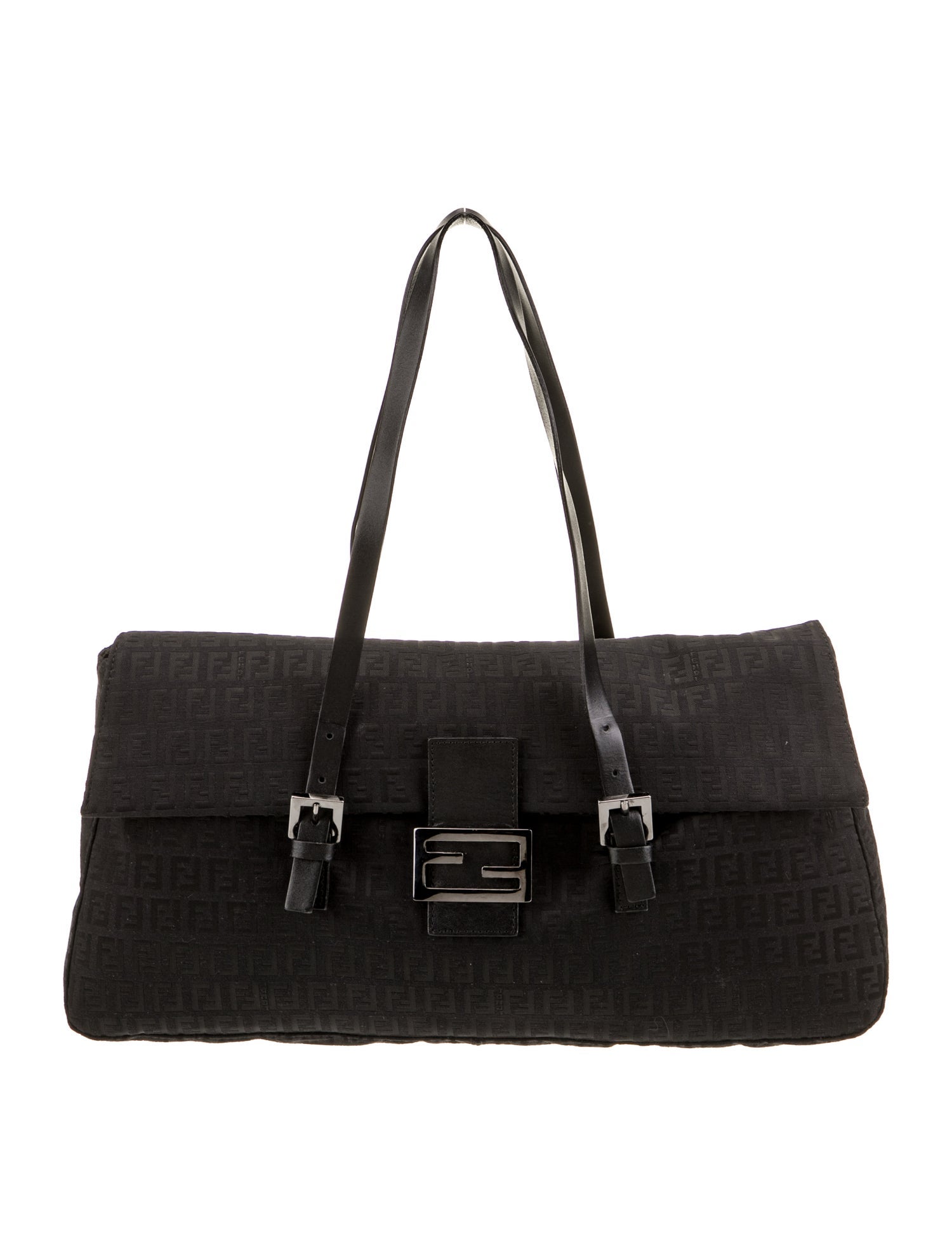 Fendi Zucchino FF Shoulder Bag Vintage