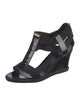 Fendi Patent Leather T-Strap Sandals