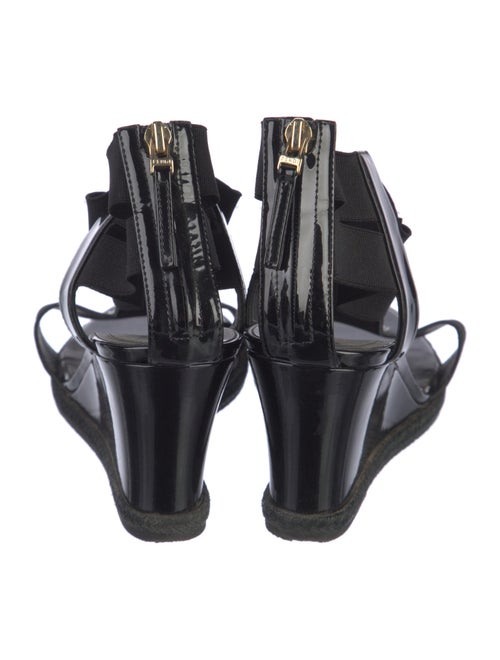 Fendi Patent Leather T-Strap Sandals