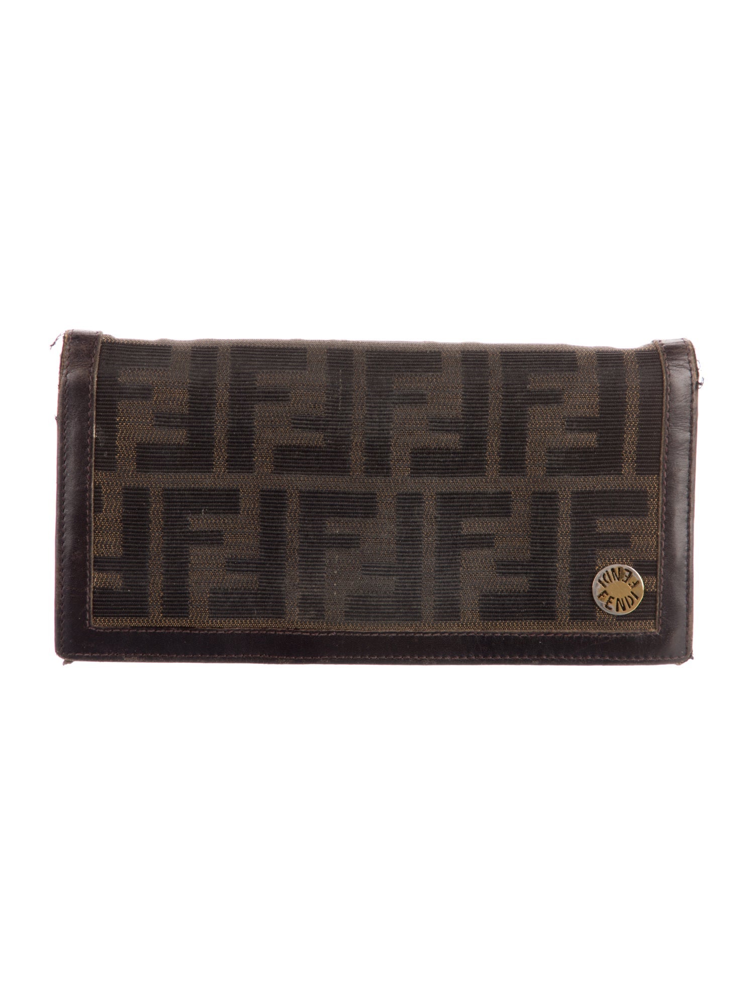 Fendi Vintage Zucca FF Logo Wallet