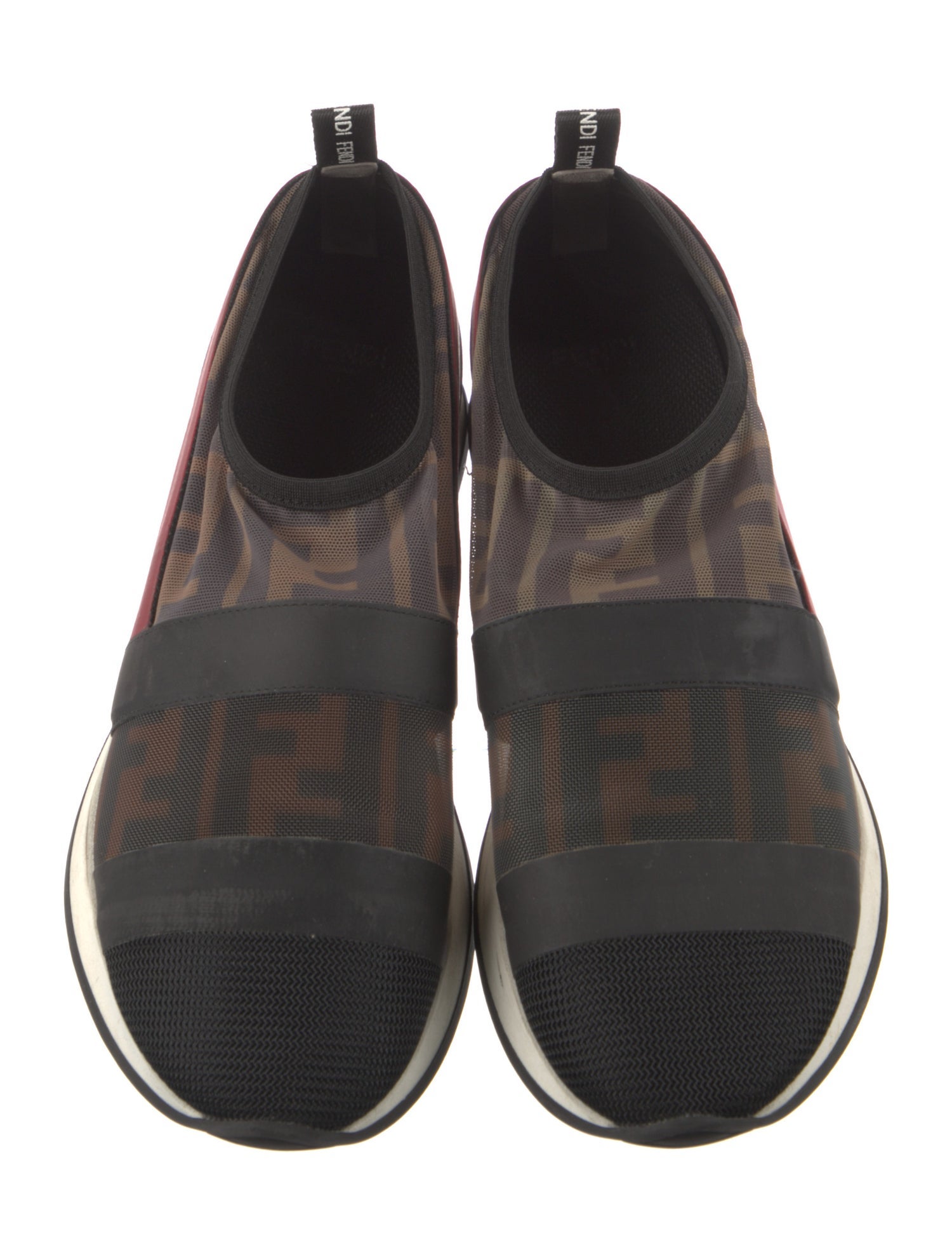 Fendi Zucca FF Logo Mesh Sneakers