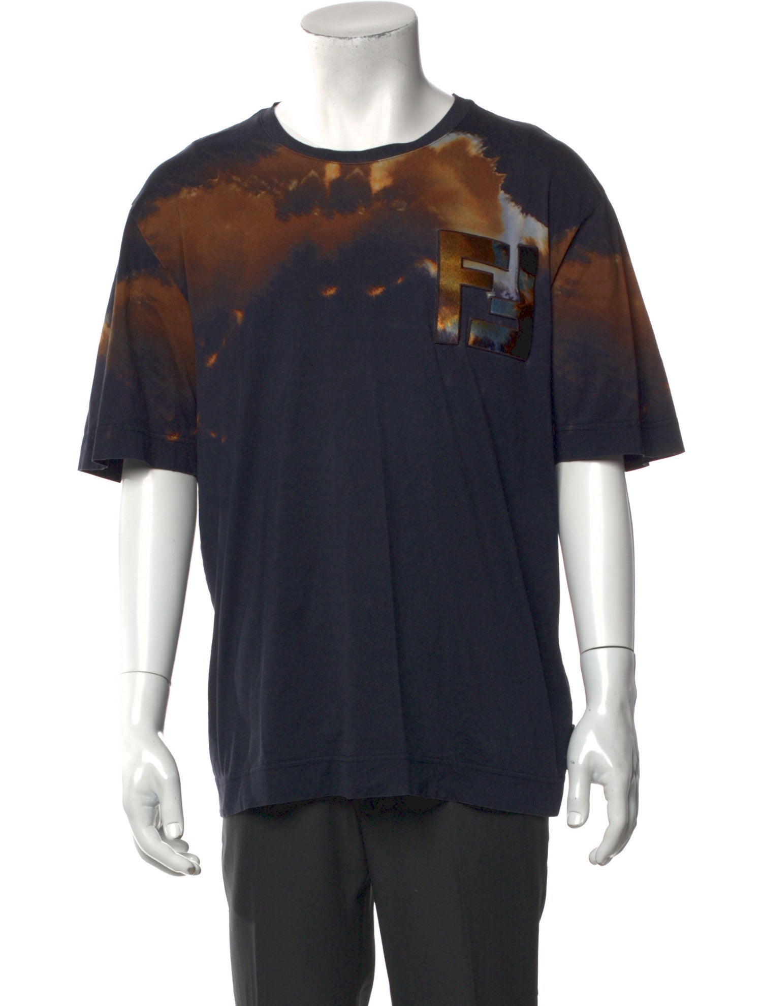 Fendi Printed Crew Neck T-Shirt