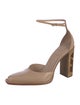 Fendi Zucca FF Logo Leather D'Orsay Pumps