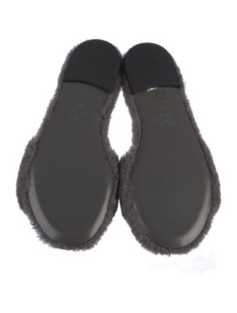 Fendi Shearling Printed Slides