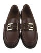 Fendi Zucca FF Logo Leather Loafers