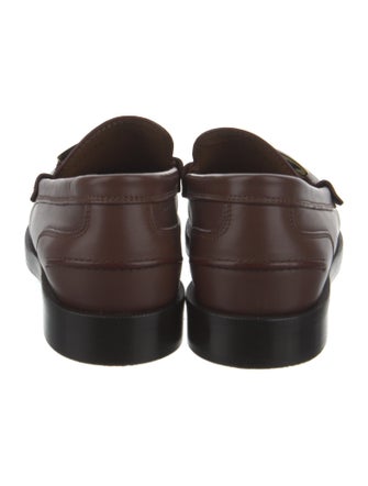 Fendi Zucca FF Logo Leather Loafers
