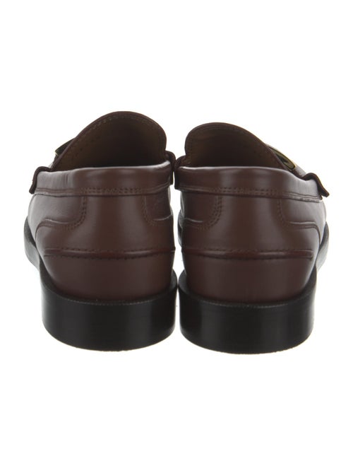 Fendi Zucca FF Logo Leather Loafers