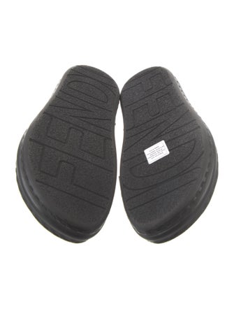 Fendi Zucca FF Logo Leather Slides