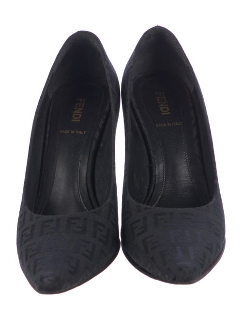 Fendi Zucca FF Logo Canvas Pumps