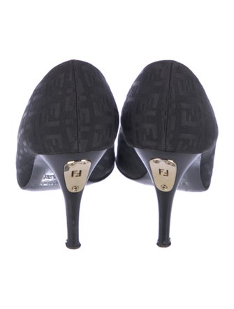 Fendi Zucca FF Logo Canvas Pumps