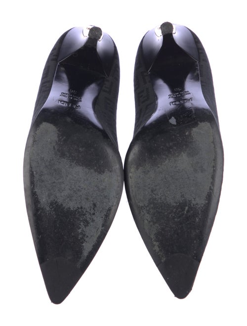 Fendi Zucca FF Logo Canvas Pumps