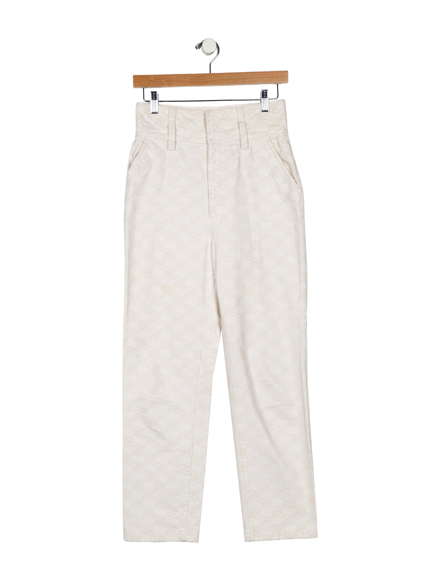 Fendi High-Rise Straight Leg Jeans