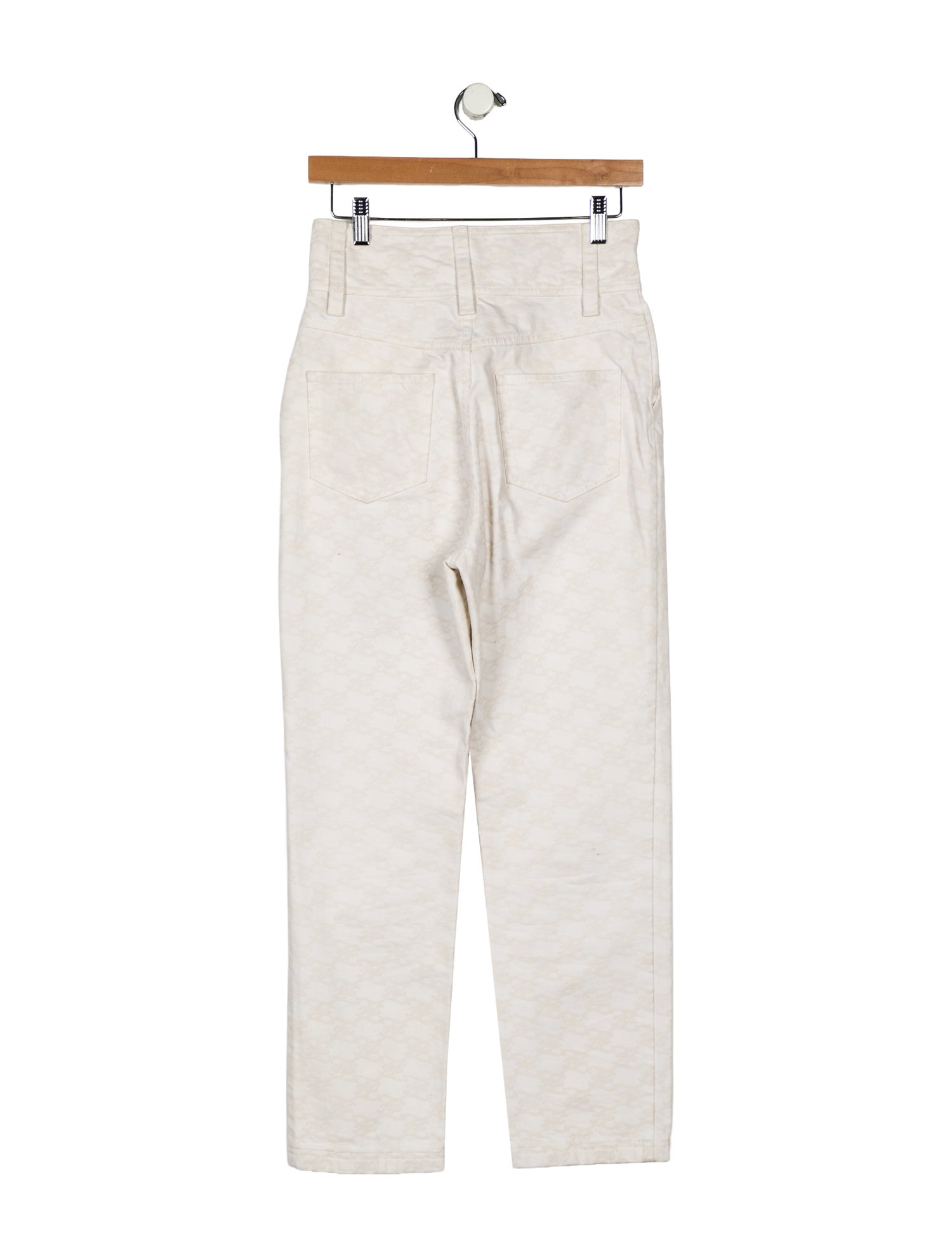 Fendi High-Rise Straight Leg Jeans