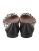 Fendi Monsters Motif Leather Ballet Flats