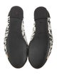 Fendi Monsters Motif Leather Ballet Flats