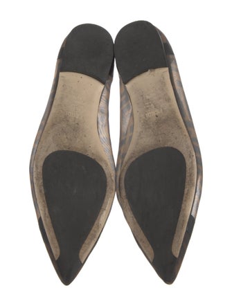 Fendi Zucca FF Logo Mesh Ballet Flats