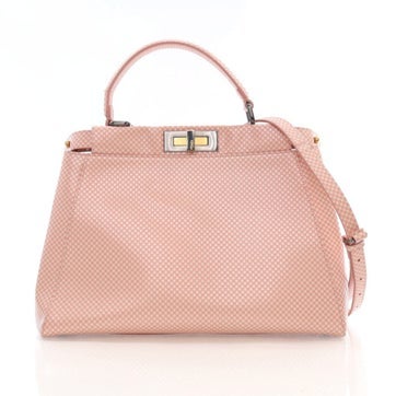 Fendi Handle Bags Leather Peekaboo Medium