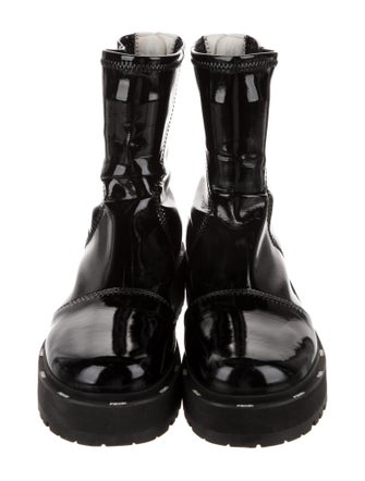 Fendi Patent Leather Combat Boots