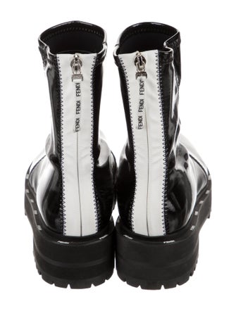 Fendi Patent Leather Combat Boots