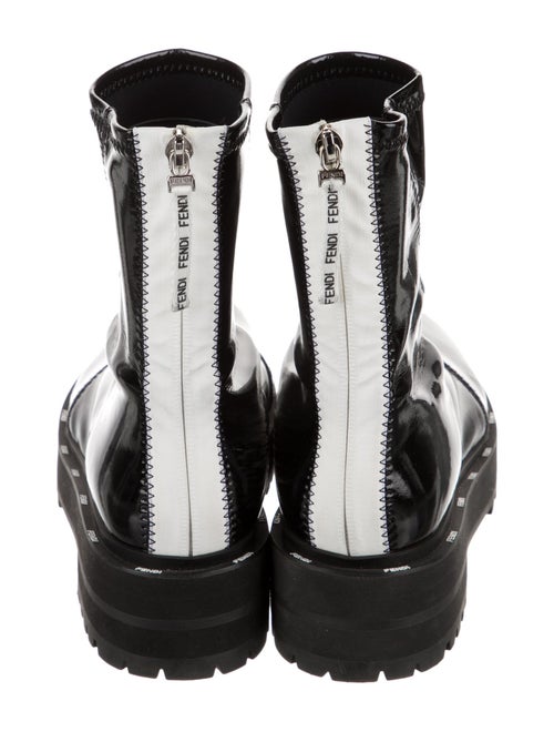 Fendi Patent Leather Combat Boots