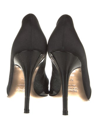 Fendi Zucca FF Logo Leather Pumps