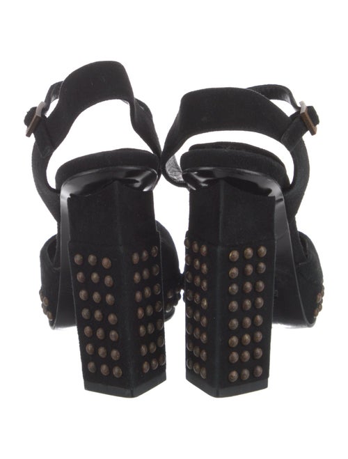 Fendi Suede Printed D'Orsay Pumps