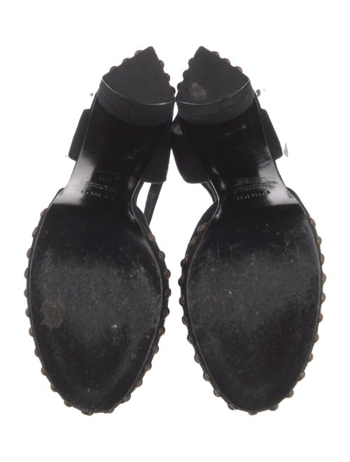 Fendi Suede Printed D'Orsay Pumps