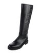 Fendi Zucca FF Logo Leather Rain Boots