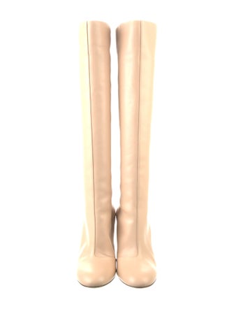 Fendi Karligraphy Accent Leather Boots