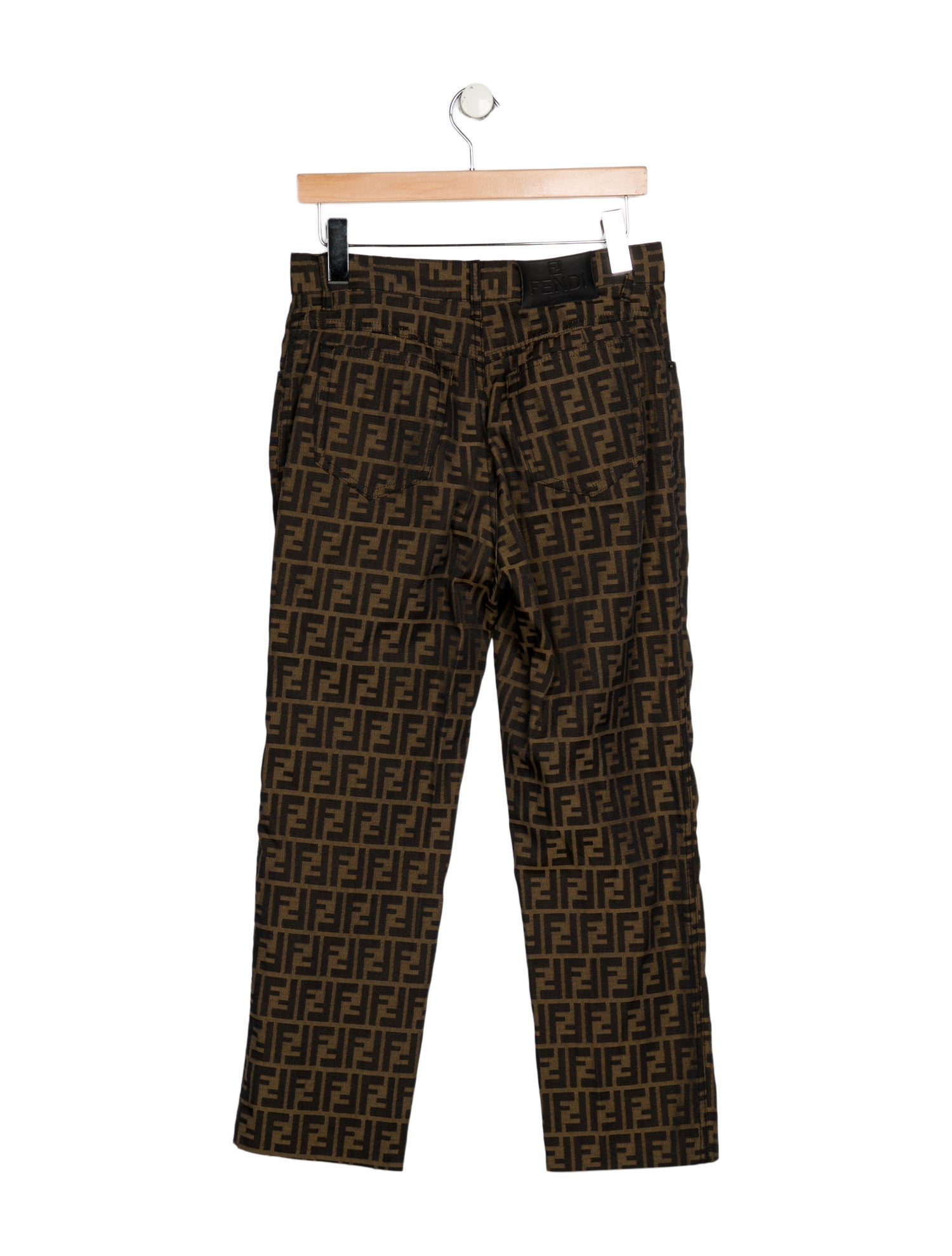 Fendi High-Rise Straight Leg Jeans