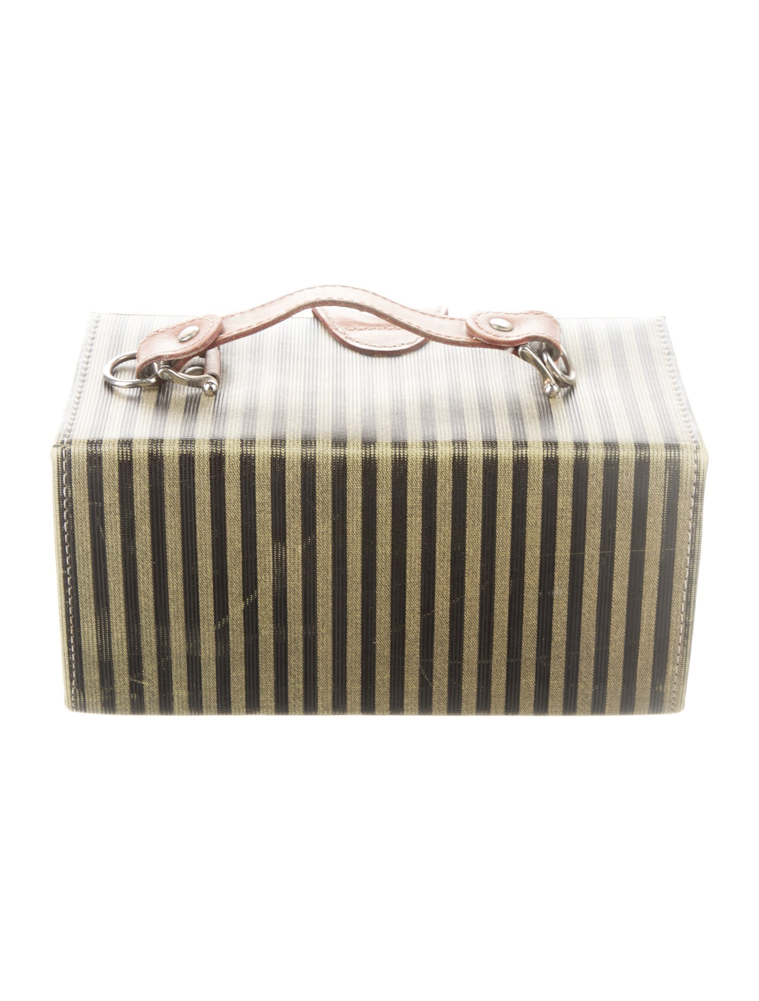 Fendi Striped Cosmetic Bag