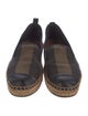 Fendi Pequin Pattern Canvas Espadrilles