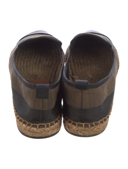 Fendi Pequin Pattern Canvas Espadrilles