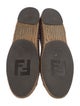 Fendi Pequin Pattern Canvas Espadrilles