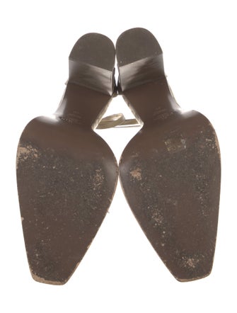 Fendi Zucca FF Logo Printed D'Orsay Pumps