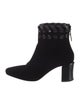Fendi Velvet Whipstitch Trim Boots