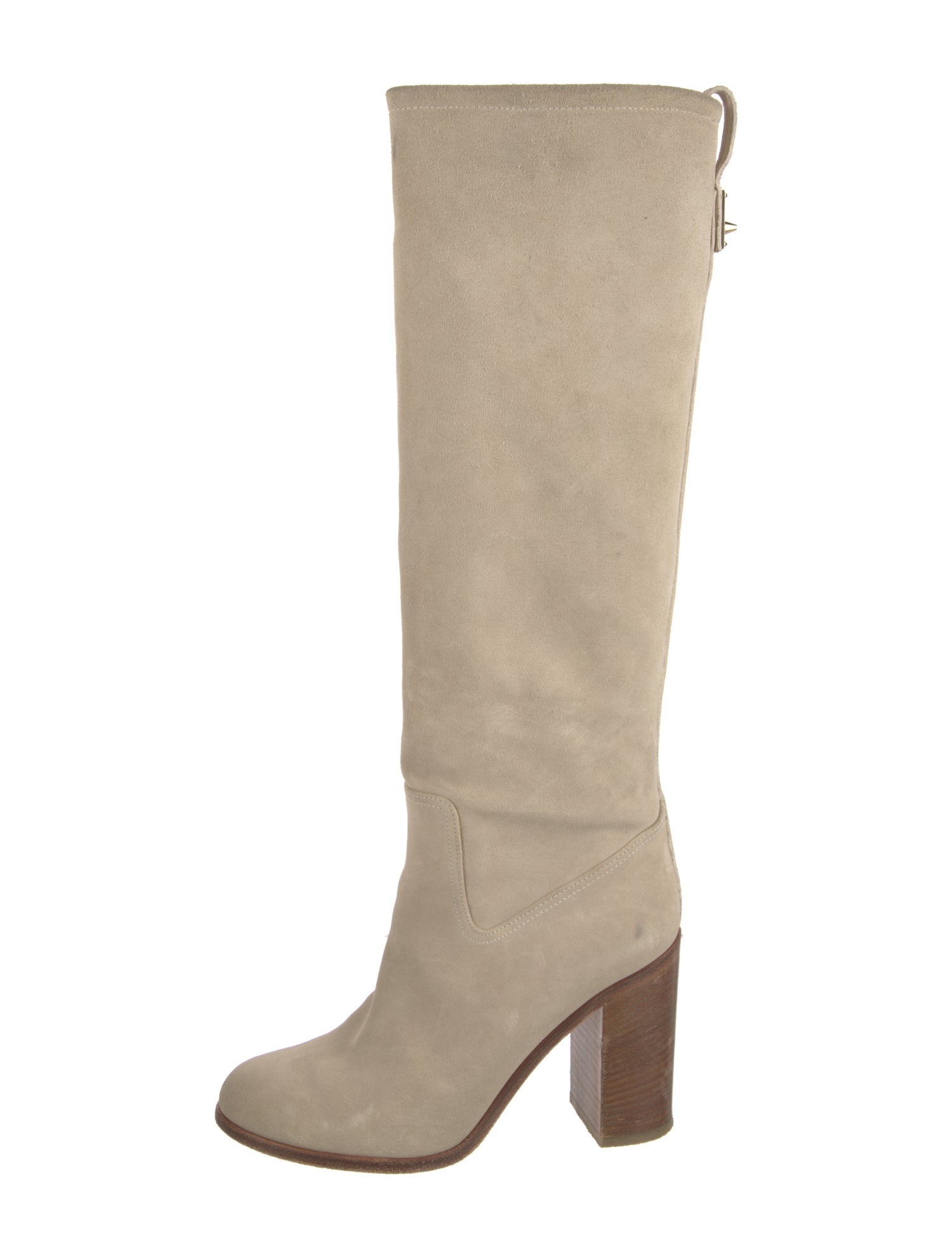 Fendi Suede Studded Accents Boots