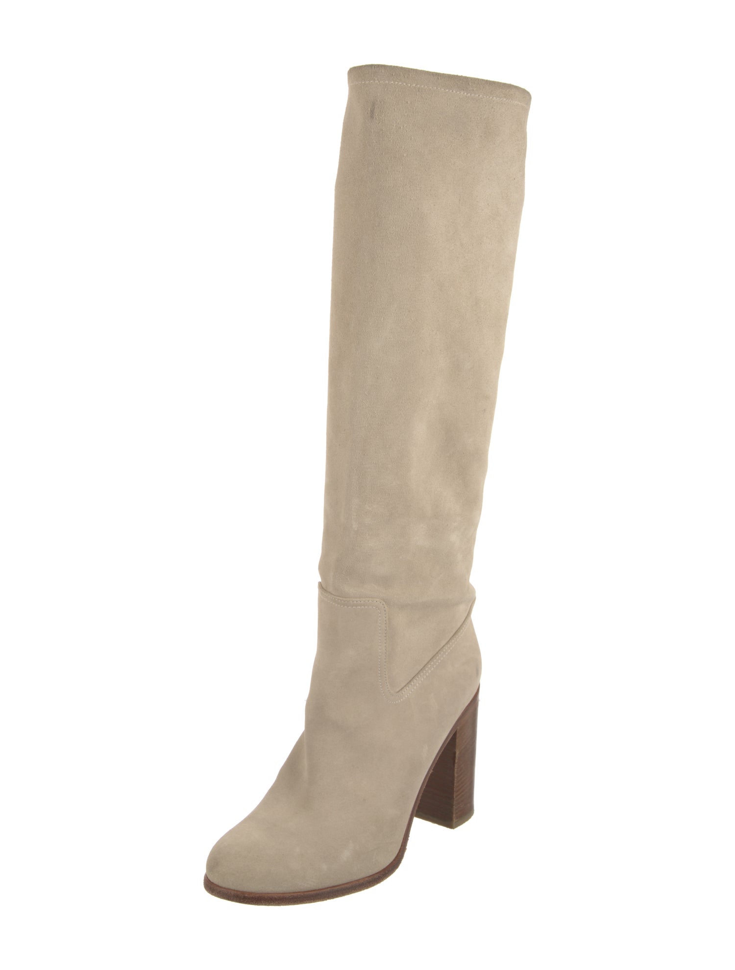 Fendi Suede Studded Accents Boots